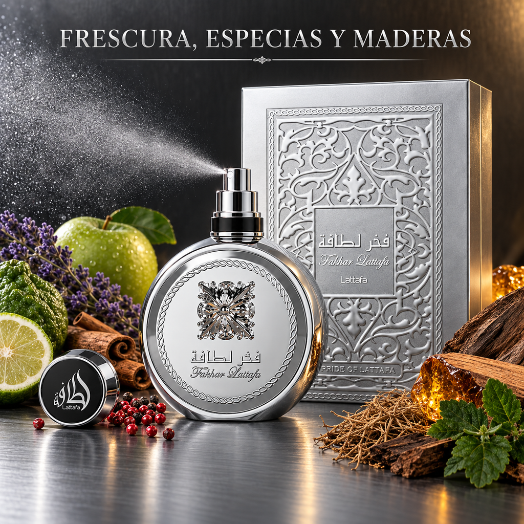 Lattafa Fakhar Platin – Eau de Parfum para Hombre 100 ml