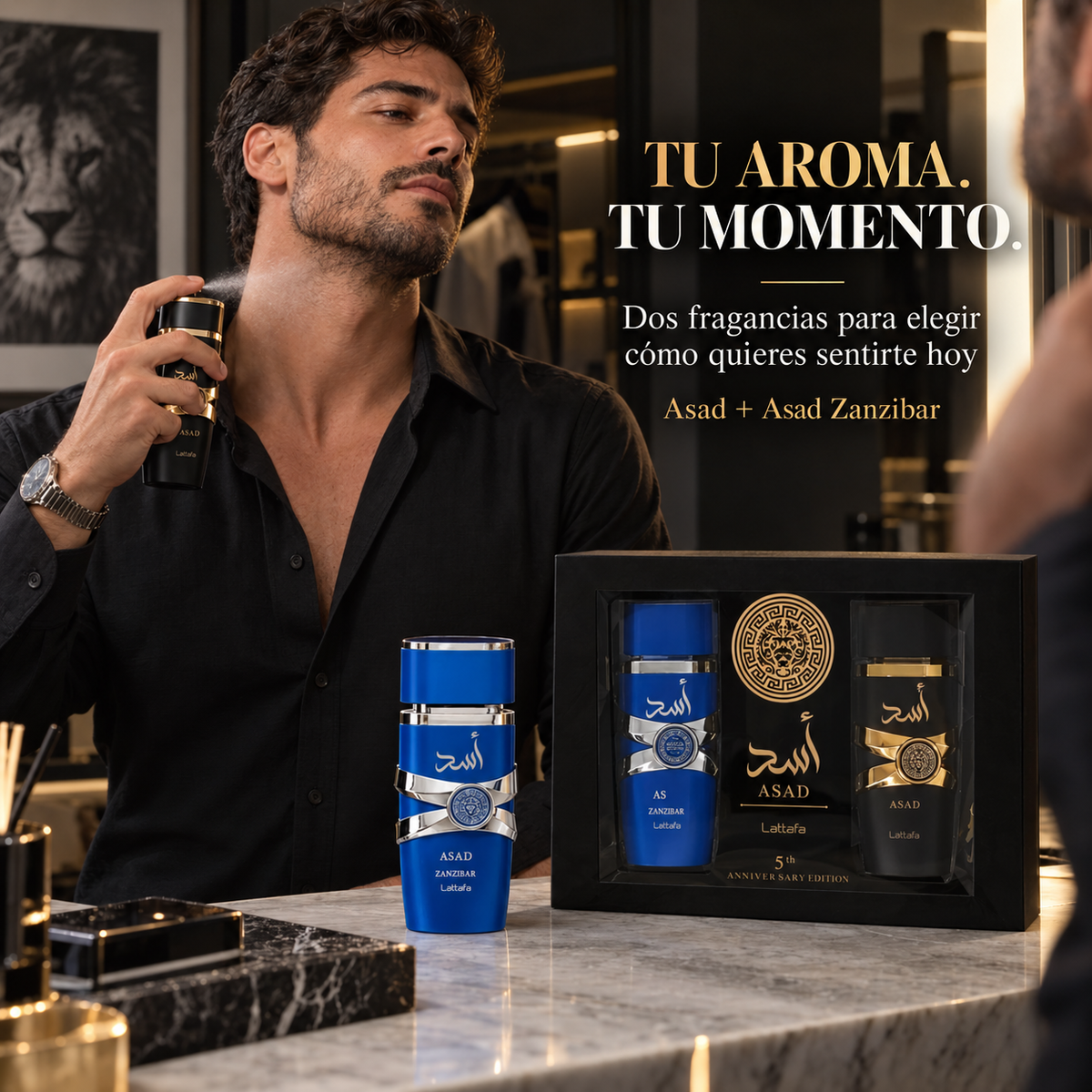 Lattafa – Set de Perfumes para Hombre Asad Collection 4 x 25 ml
