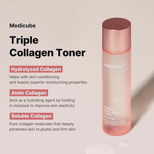 Medicube – Tónico Facial Reafirmante Triple Collagen 140 ml