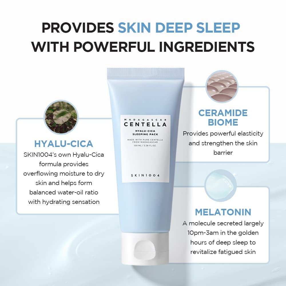 SKIN1004 – Mascarilla nocturna hidratante de textura ligera 100 ml