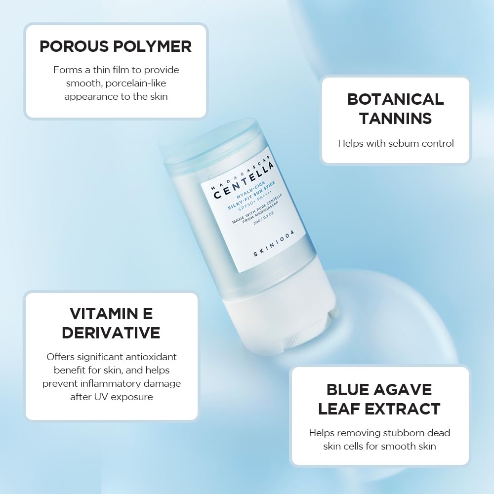 SKIN1004 – Protector solar en barra SPF50+ de acabado mate 20 g