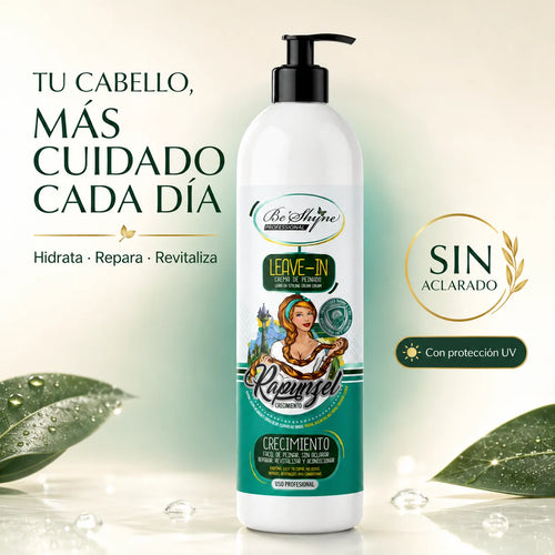 Be'Shyne Rapunzel -  Crema de Peinado sin Aclarado con Protección UV 500 ml