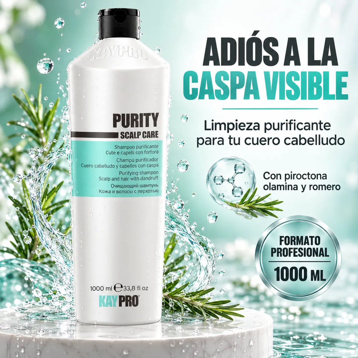 KAYPRO – Champú Anticaspa Purity Purificante 1000 ml