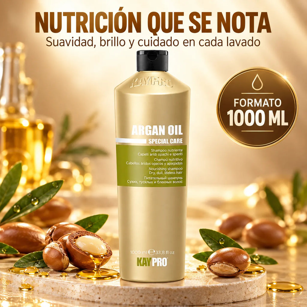 Kaypro Special Care – Champú con Aceite de Argán Nutritivo 1000 ml