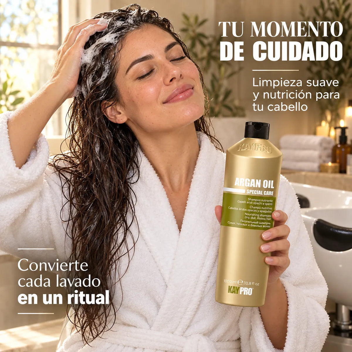Kaypro Special Care – Champú con Aceite de Argán Nutritivo 1000 ml