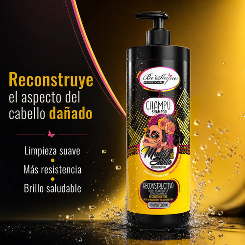 Be´Shyne® – Champú Reconstructivo con Aminoácidos de Queratina para Cabello Dañado 1L