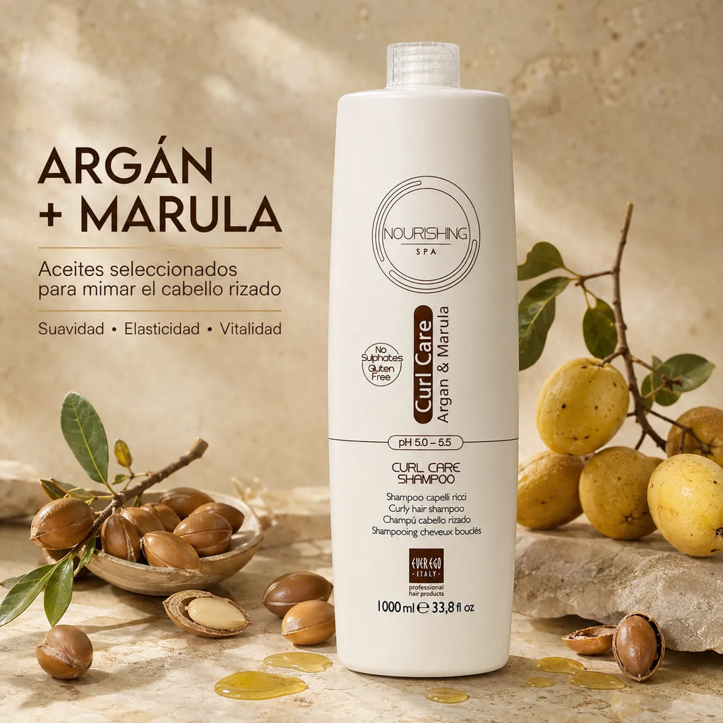 Ever Ego Italy – Champú para Cabello Rizado Antiencrespamiento 1000 ml