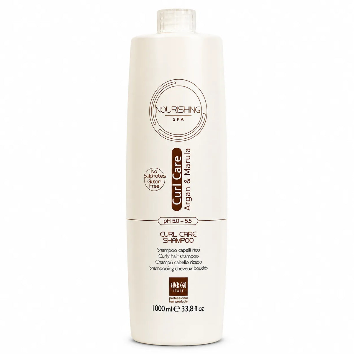 Ever Ego Italy – Champú para Cabello Rizado Antiencrespamiento 1000 ml