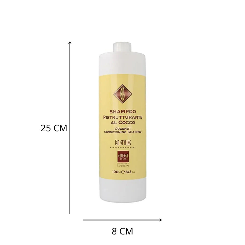 Champú Hidratante de Coco – 1000 ml | Repara, Nutre y Fortalece el Cabello Seco o Dañado