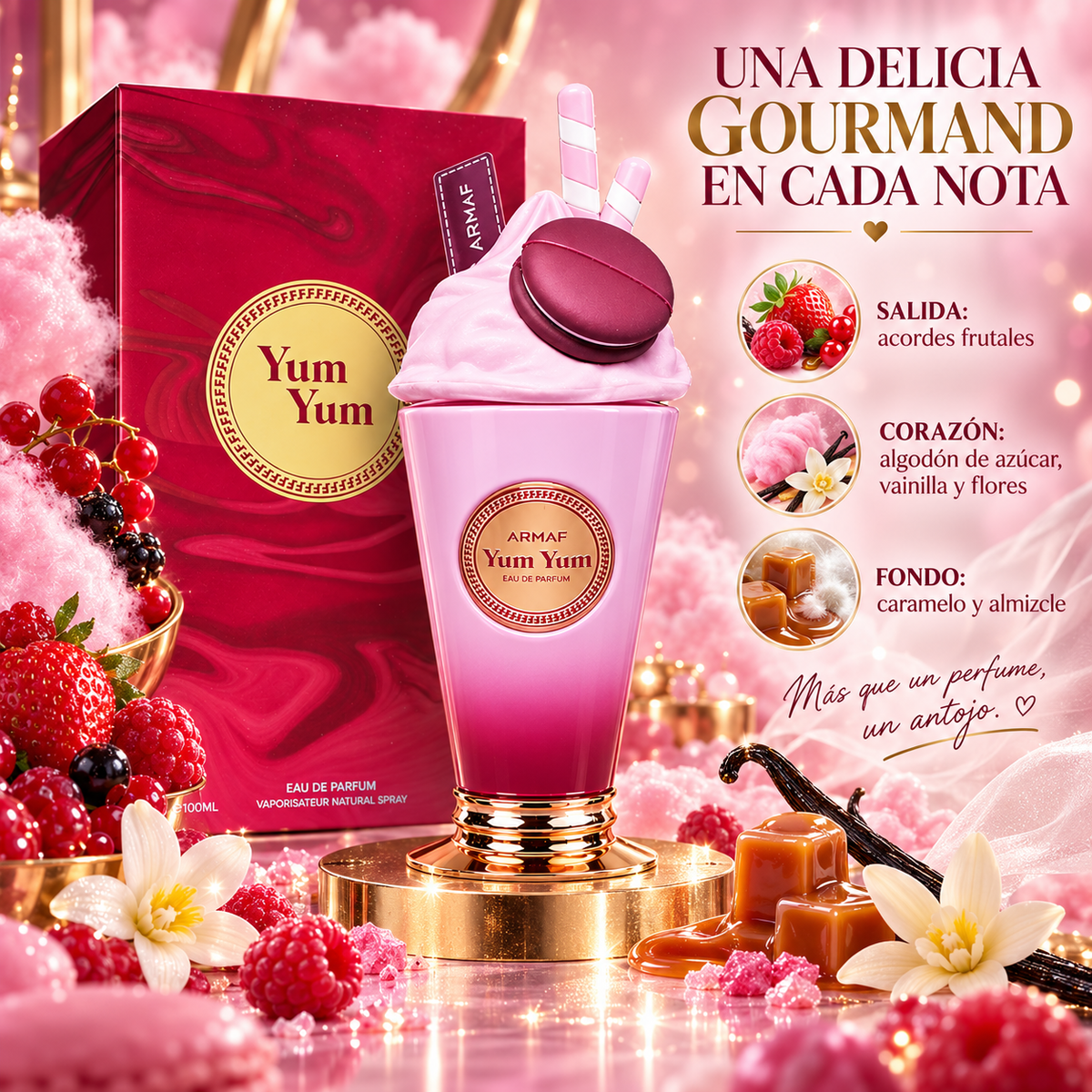 Armaf – Perfume dulce para mujer Yum Yum Eau de Parfum 100 ml