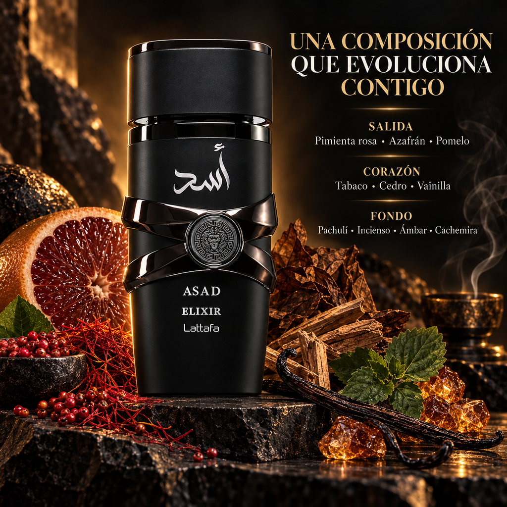 Lattafa Asad Elixir – Perfume para Hombre 100 ml