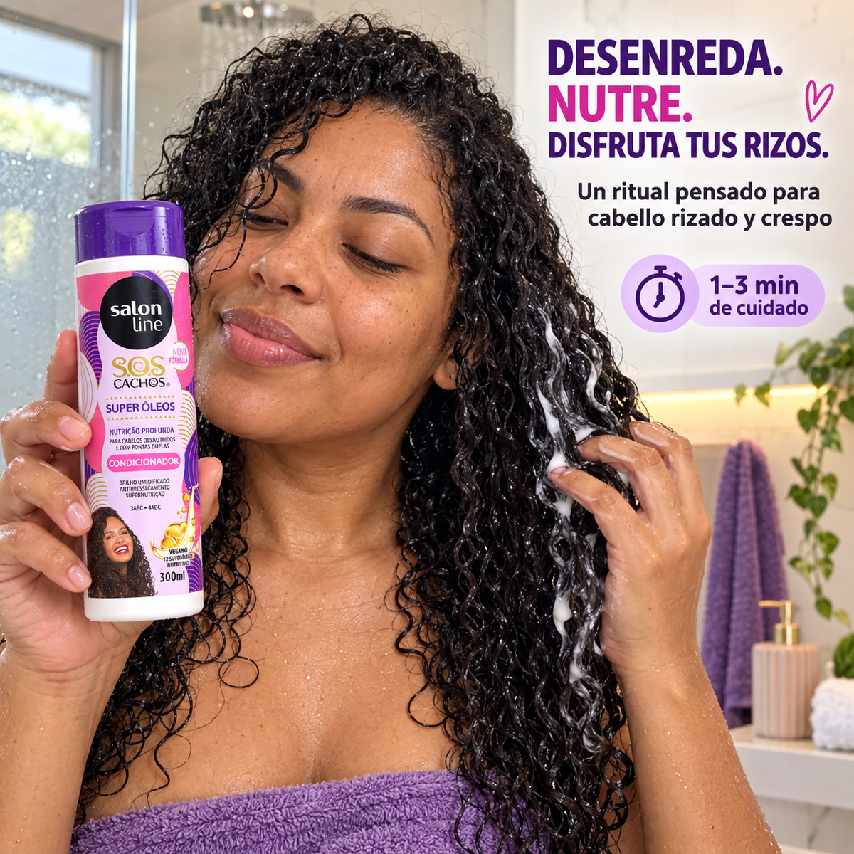 Salon Line – Acondicionador para Cabello Rizado Nutritivo 300ml