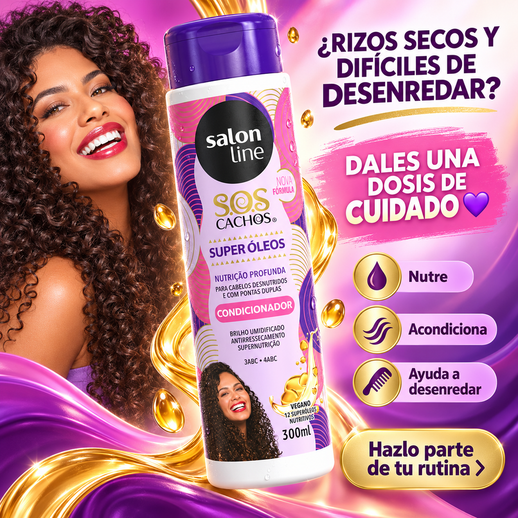 Salon Line – Acondicionador para Cabello Rizado Nutritivo 300ml
