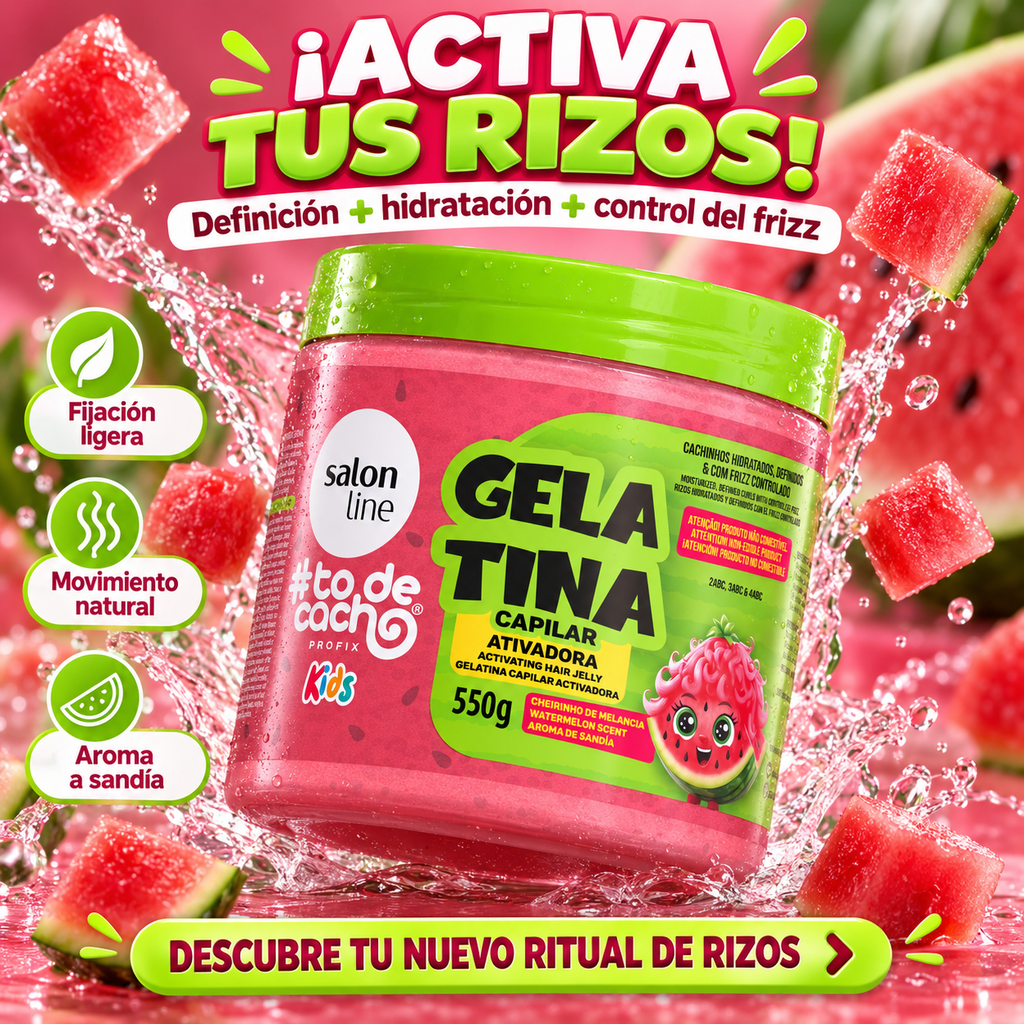Salon Line – Gelatina capilar para rizos con control del frizz 550 g