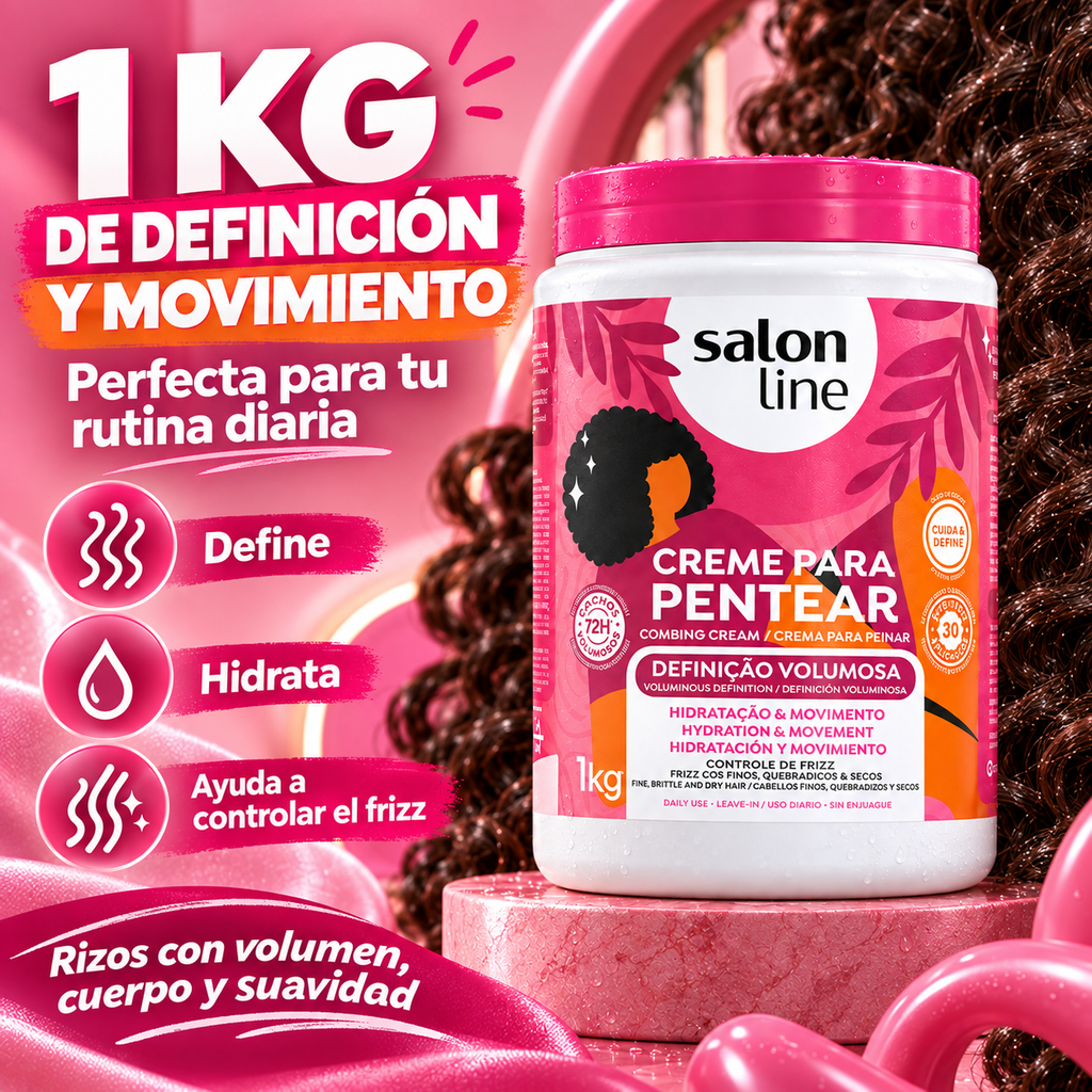 Salon Line – Crema para Peinar Rizos para Definición y Volumen 1 kg