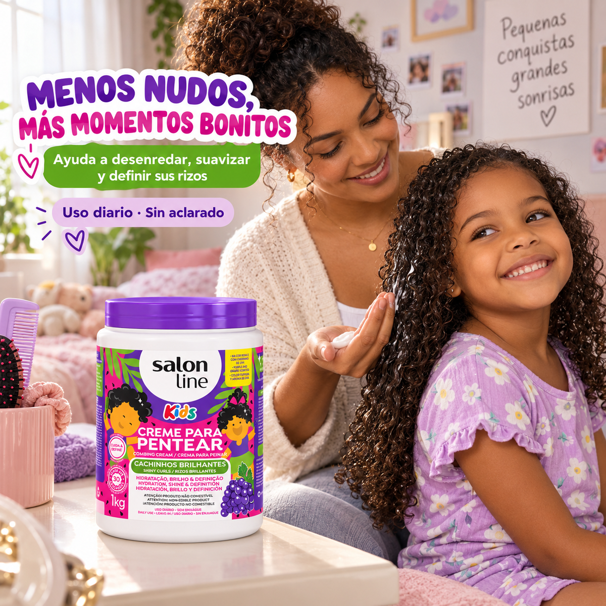Salon Line – Crema para Peinar Rizos Infantiles con Hidratación y Definición 1 kg