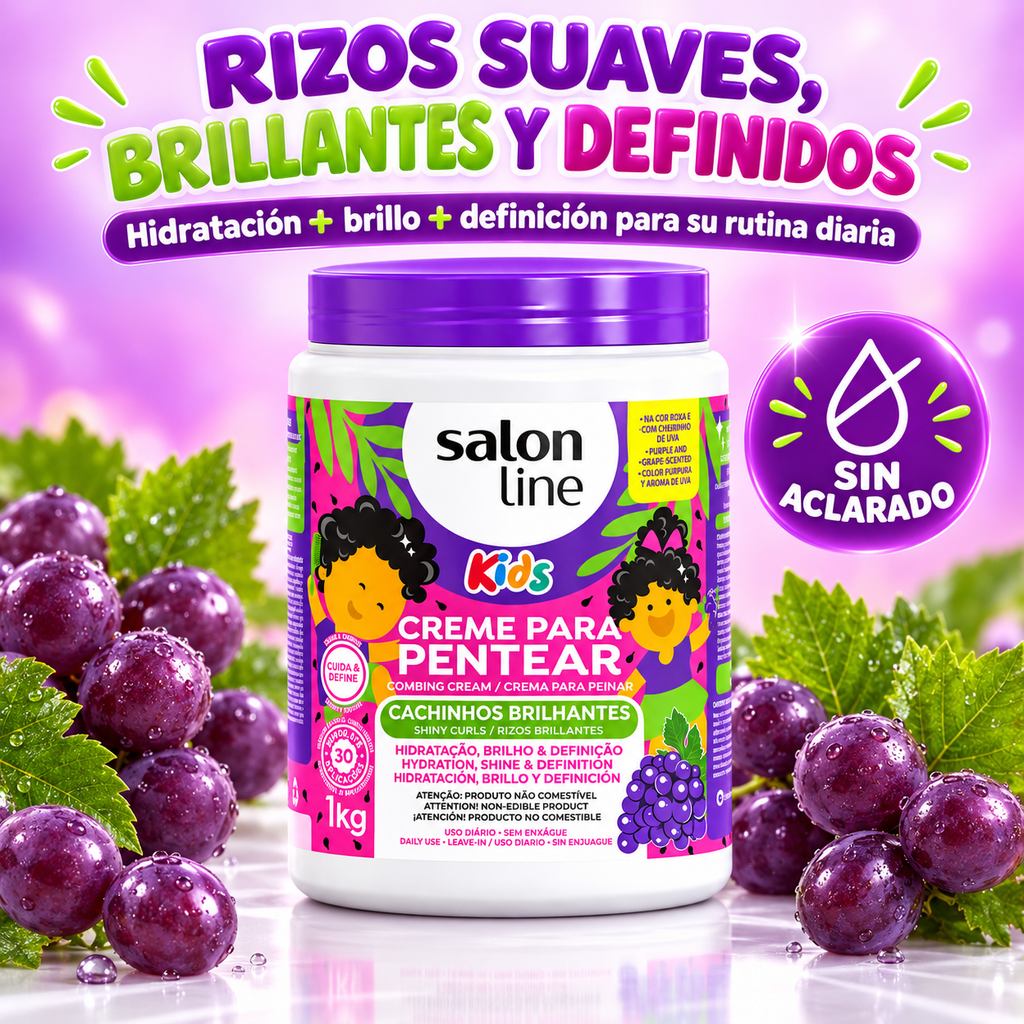 Salon Line – Crema para Peinar Rizos Infantiles con Hidratación y Definición 1 kg