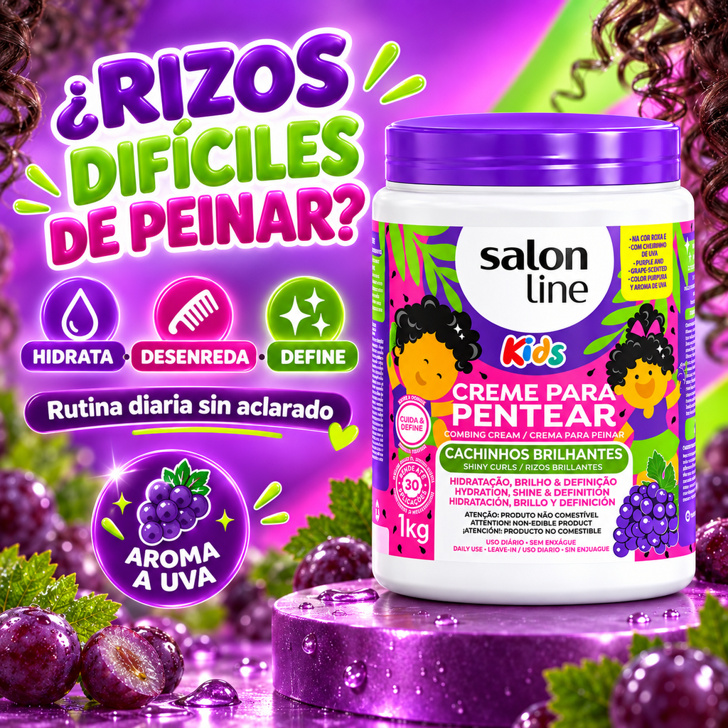 Salon Line – Crema para Peinar Rizos Infantiles con Hidratación y Definición 1 kg