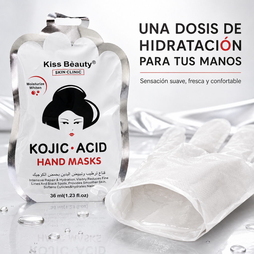 Kiss Beauty – Mascarilla hidratante para manos para todo tipo de piel 36 ml