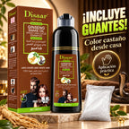 DISAAR – Champú Cubre Canas Castaño de Aplicación Rápida 400 ml