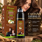 DISAAR – Champú Cubre Canas Castaño de Aplicación Rápida 400 ml