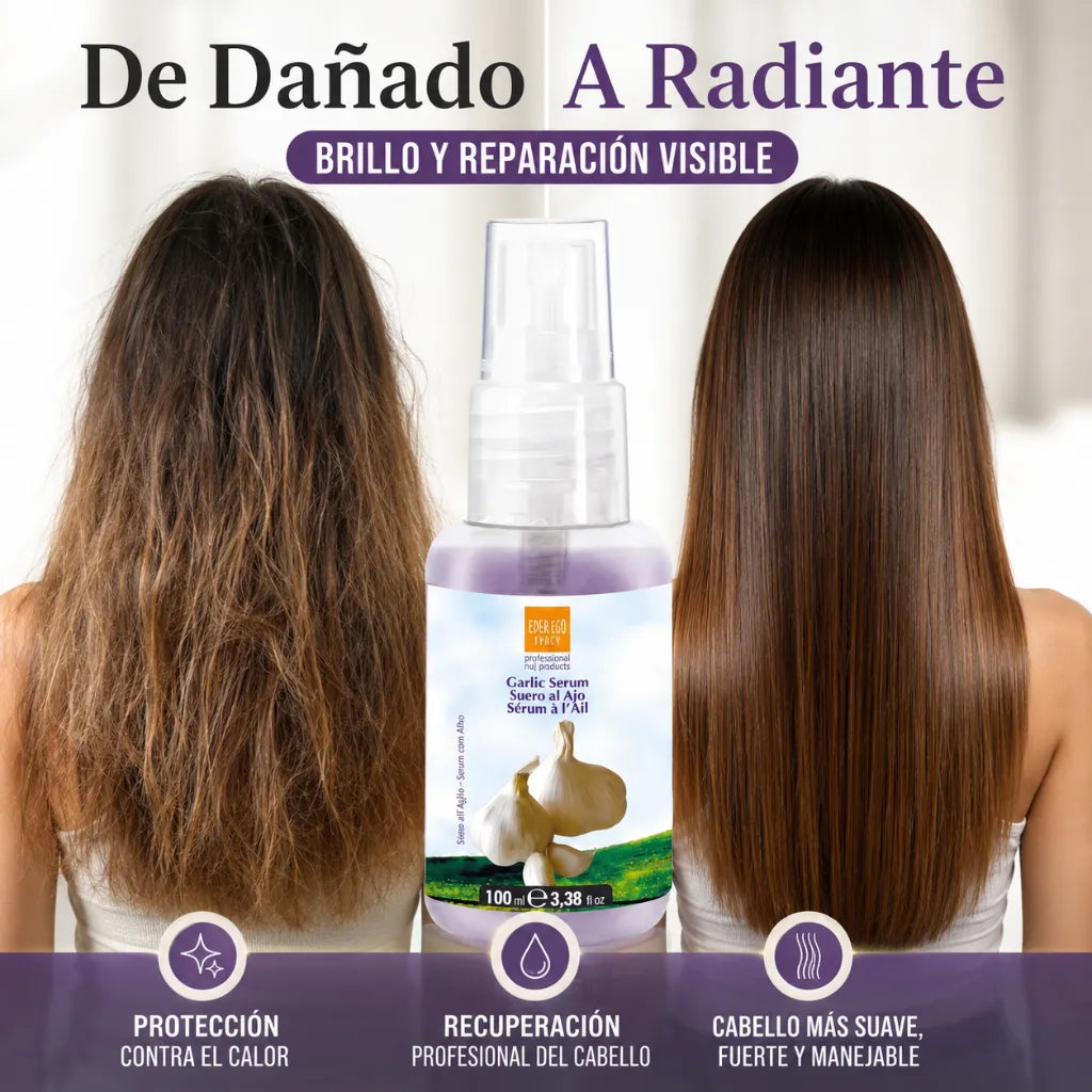 Ever Ego Italy – Pack Capilar de Ajo Fortalecedor para Cabello Dañado y Teñido 4 Productos