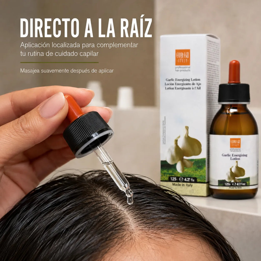 Ever Ego Italy – Loción Capilar Energizante de Ajo Fortalecedora para Cuero Cabelludo 125 ml