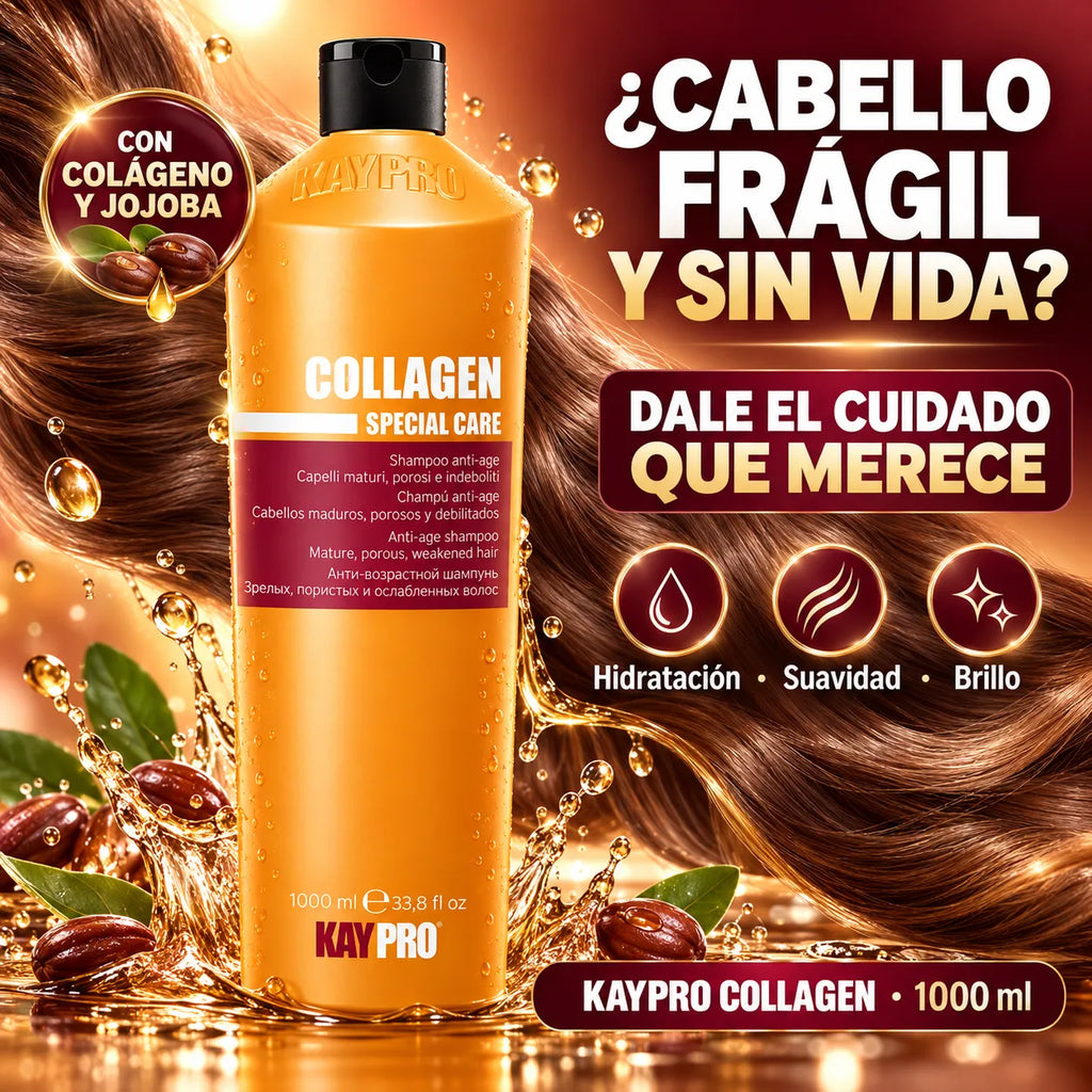 KAYPRO – Champú para cabello frágil Collagen Special Care 1000 ml