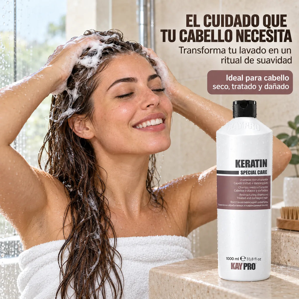 Kaypro – Champú para Cabello Dañado con Keratina 1000 ml