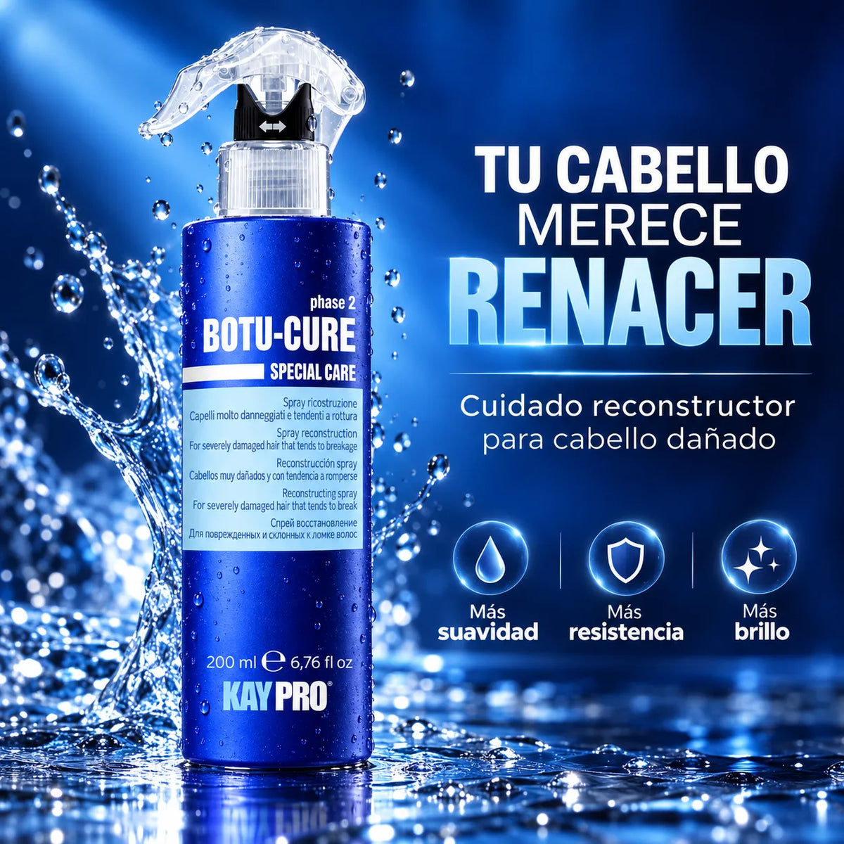 KAYPRO – Spray Reconstructor Capilar Botu-Cure Phase 2 para Cabello Dañado 200ml