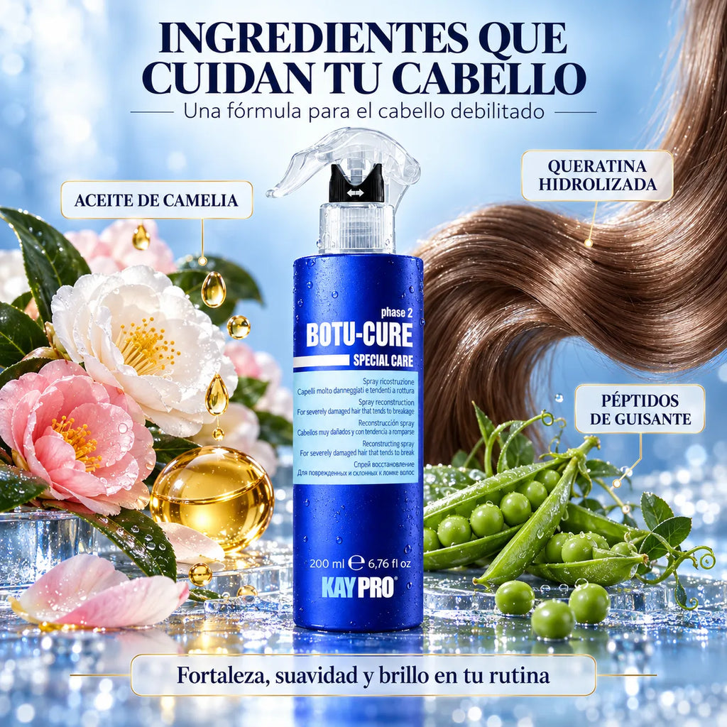 KAYPRO – Spray Reconstructor Capilar Botu-Cure Phase 2 para Cabello Dañado 200ml