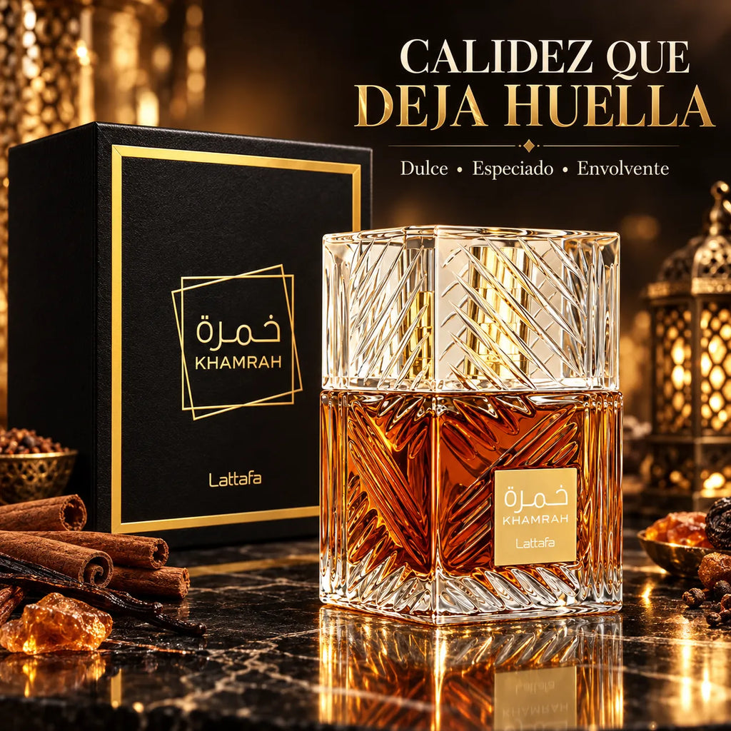 Lattafa – Perfume Unisex Khamrah Dulce y Especiado 100 ml