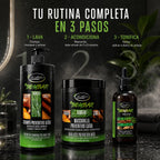 KIT BOMBAR - CHAMPÚ 1L, MASCARILLA 1Kg Y GOTERO, Tratamiento crecimiento del cabello, Kit capilar fuerza y brillo,   Cuidado del cabello,  Pack anticaída y crecimiento