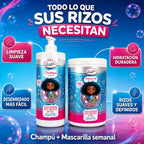 Be'Shyne Kids Mini Rizos, pack de champú y mascarilla para rizos infantiles - imagen 4