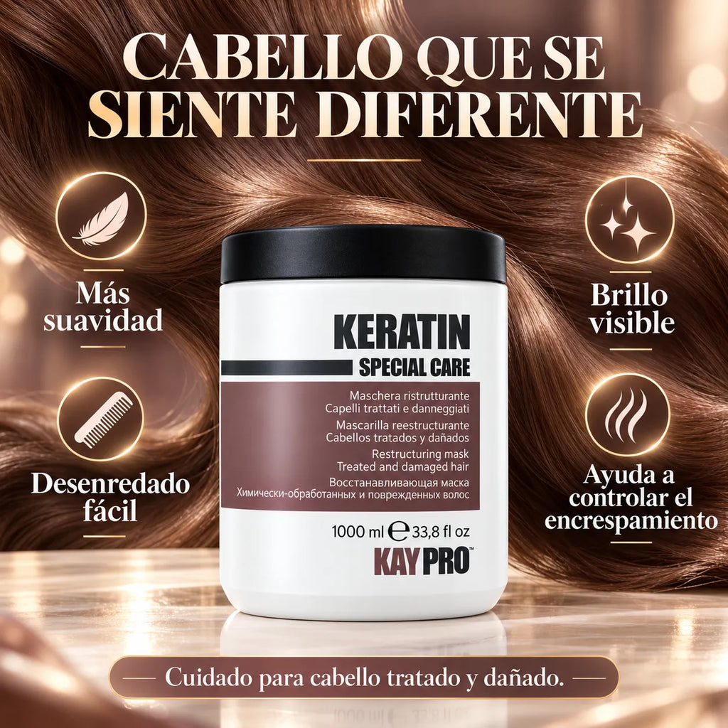 Kaypro – Mascarilla para Cabello Dañado Special Care Keratin 1000ml