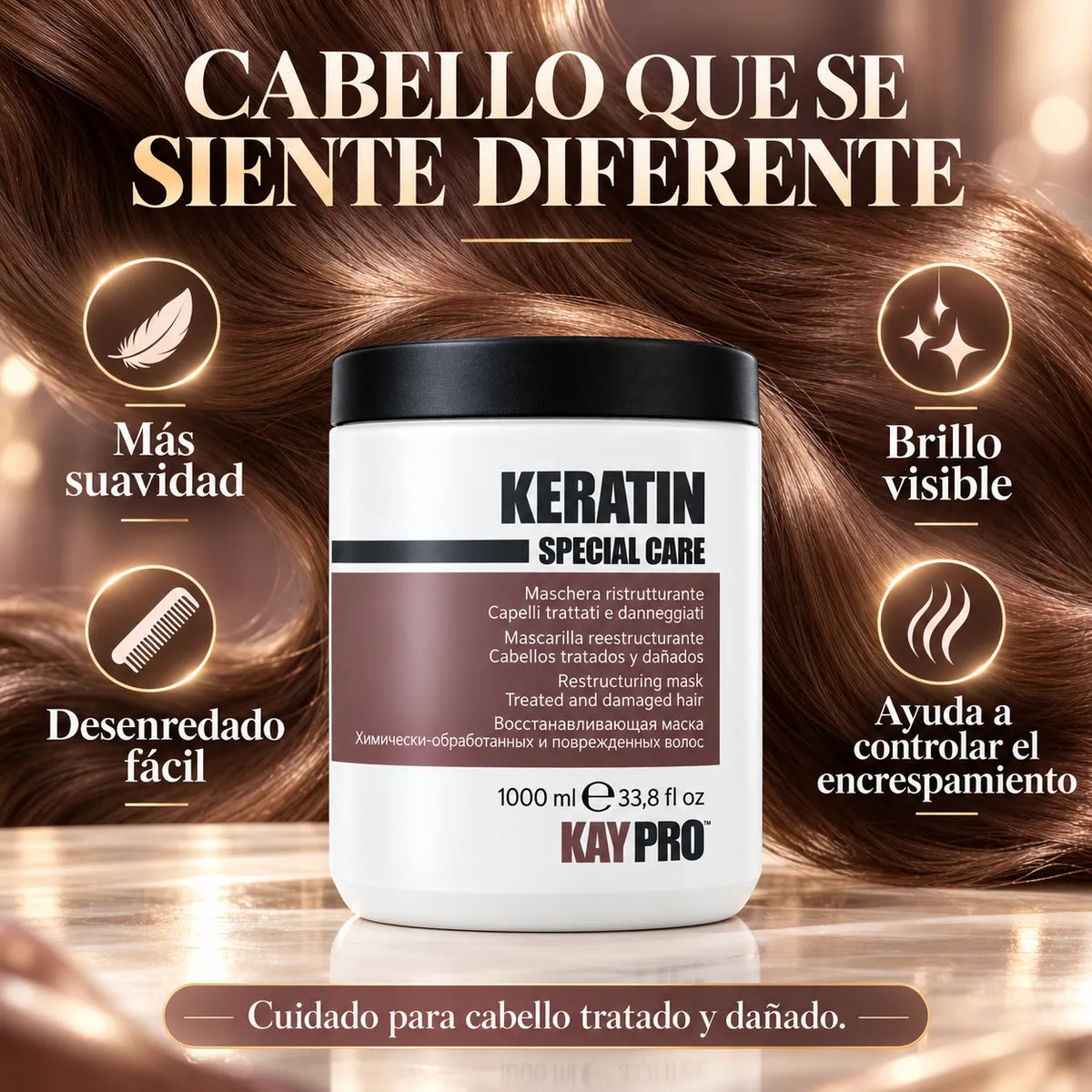 Kaypro – Mascarilla para Cabello Dañado Special Care Keratin 1000ml