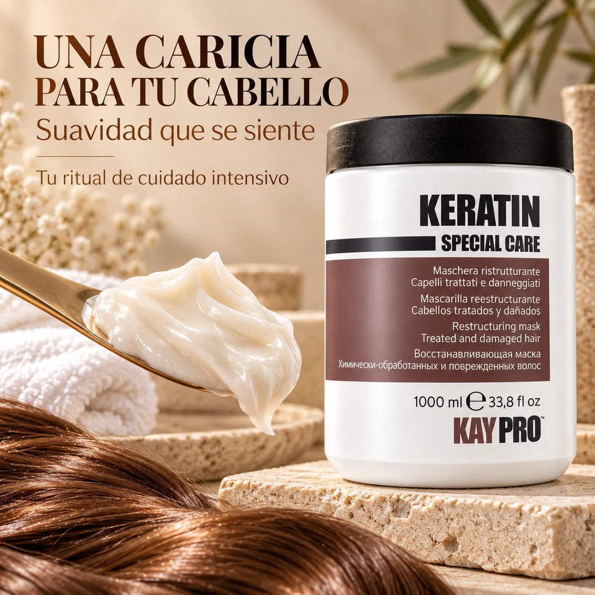 Kaypro – Mascarilla para Cabello Dañado Special Care Keratin 1000ml