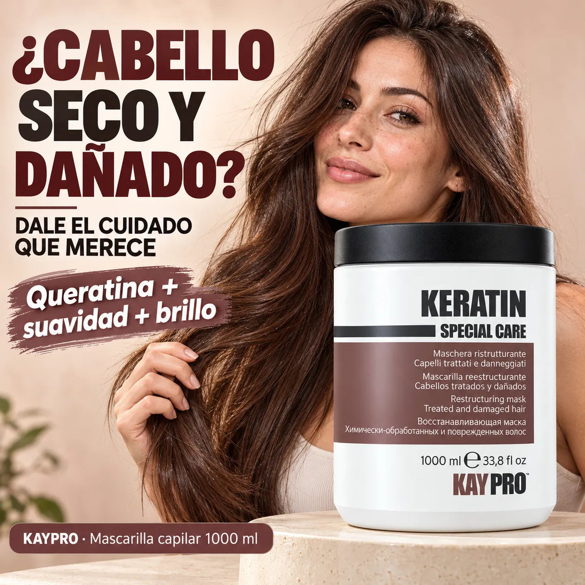 Kaypro – Mascarilla para Cabello Dañado Special Care Keratin 1000ml