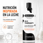 MORFOSE – Champú para cabello seco Milk Therapy con hidratación y suavidad 500/1000 ml