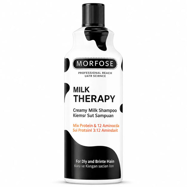 MORFOSE – Champú para cabello seco Milk Therapy con hidratación y suavidad 500/1000 ml