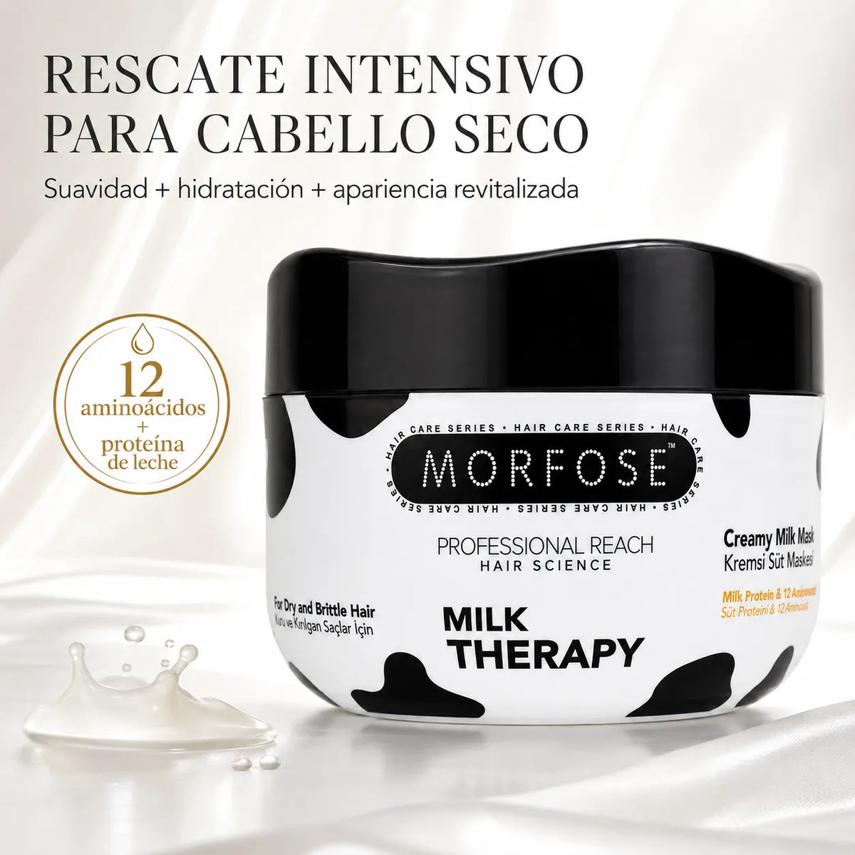 Morfose – Mascarilla para Cabello Seco Creamy Milk Therapy 500 ml