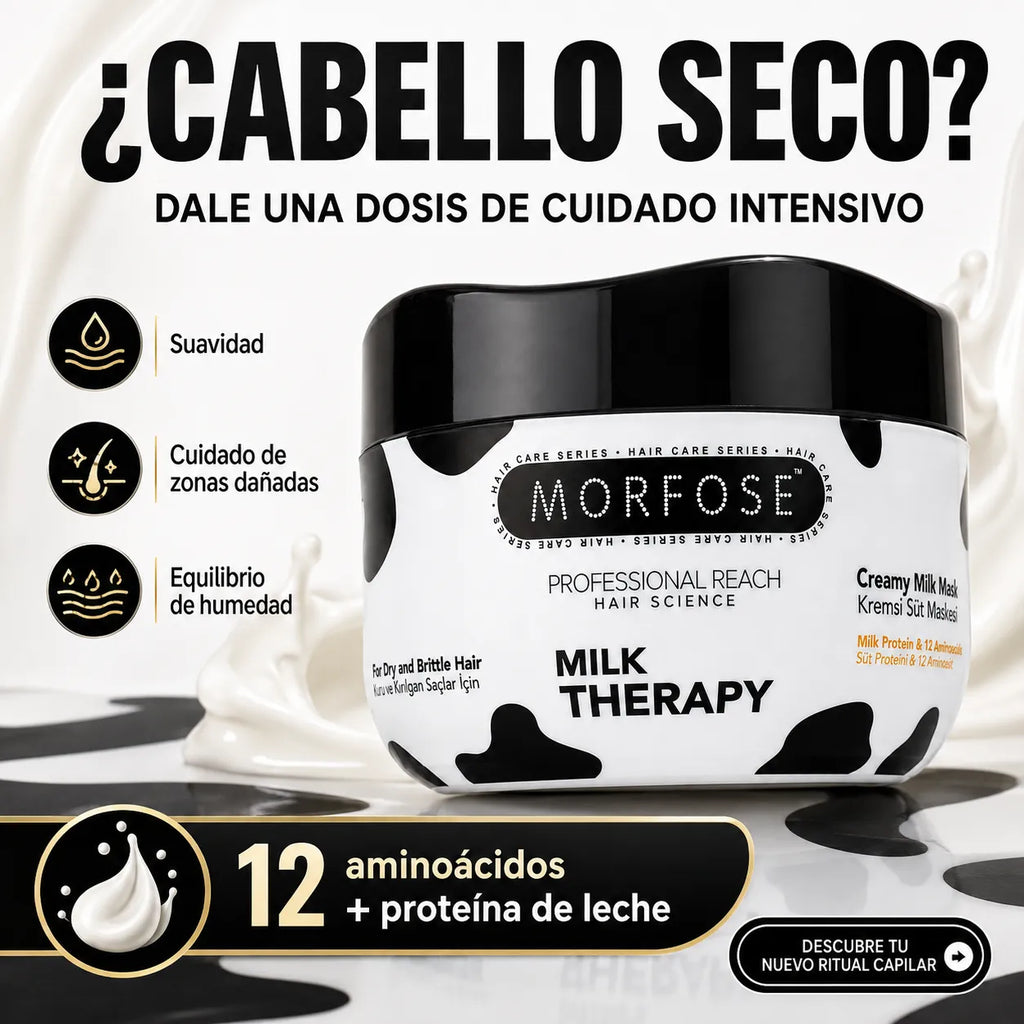 Morfose – Mascarilla para Cabello Seco Creamy Milk Therapy 500 ml