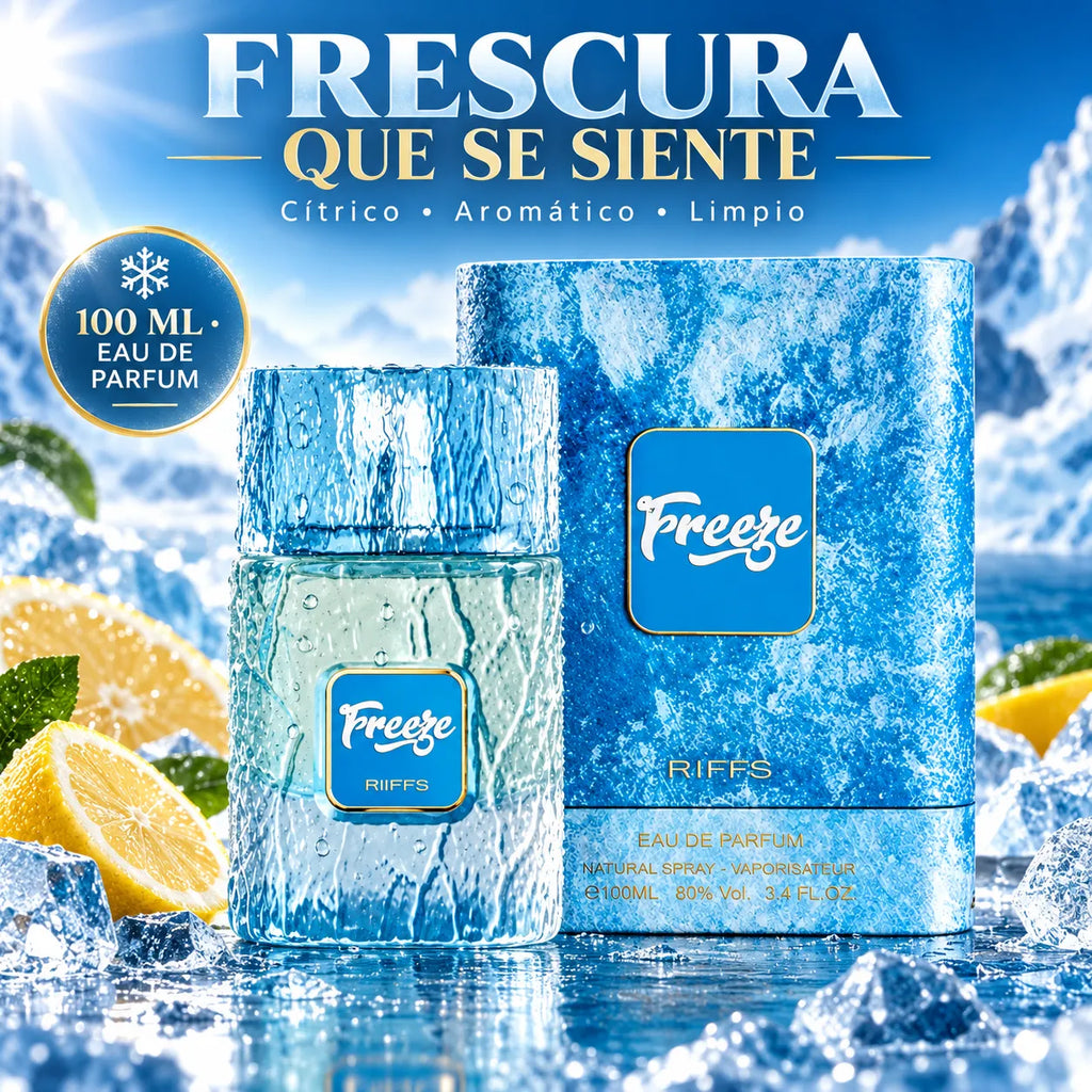 Riiffs Freeze – Perfume Fresco Masculino para Uso Diario 100 ml