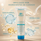 Salerm21 – Champú Rejuvenecedor con Ácido Hialurónico y Proteínas de Seda para Cabello Seco y Dañado 300ml
