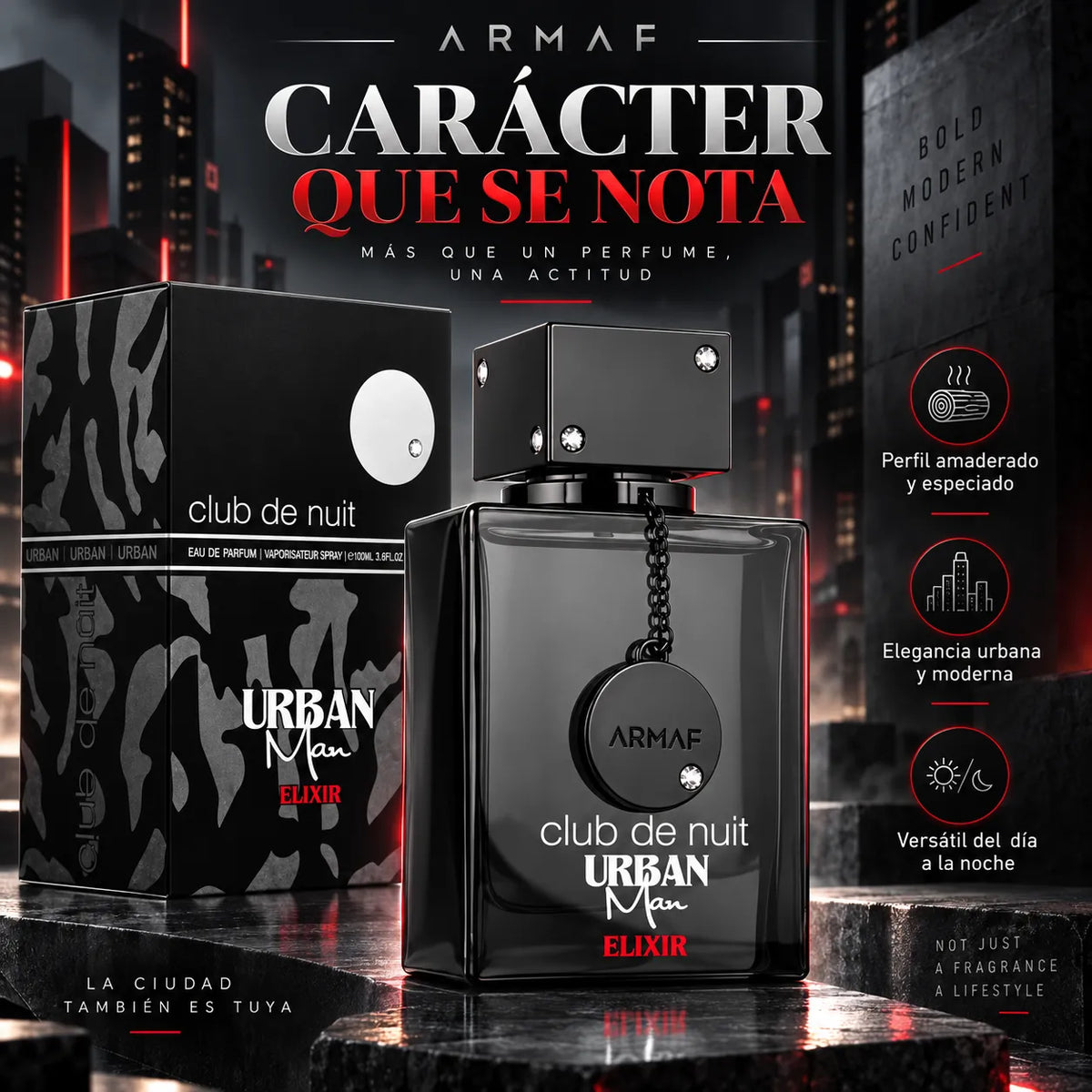 ARMAF – Perfume para Hombre Club De Nuit Urban Man Elixir 105 ml