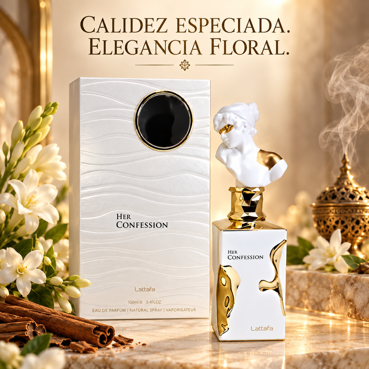 Lattafa Her Confession – Perfume para Mujer Floral Especiado 100 ml