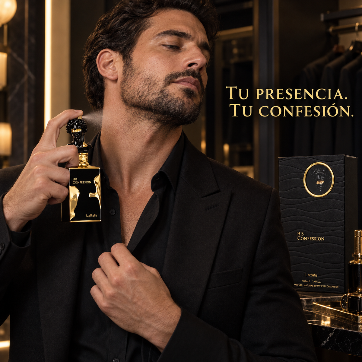 Lattafa His Confession – Perfume para hombre 100 ml