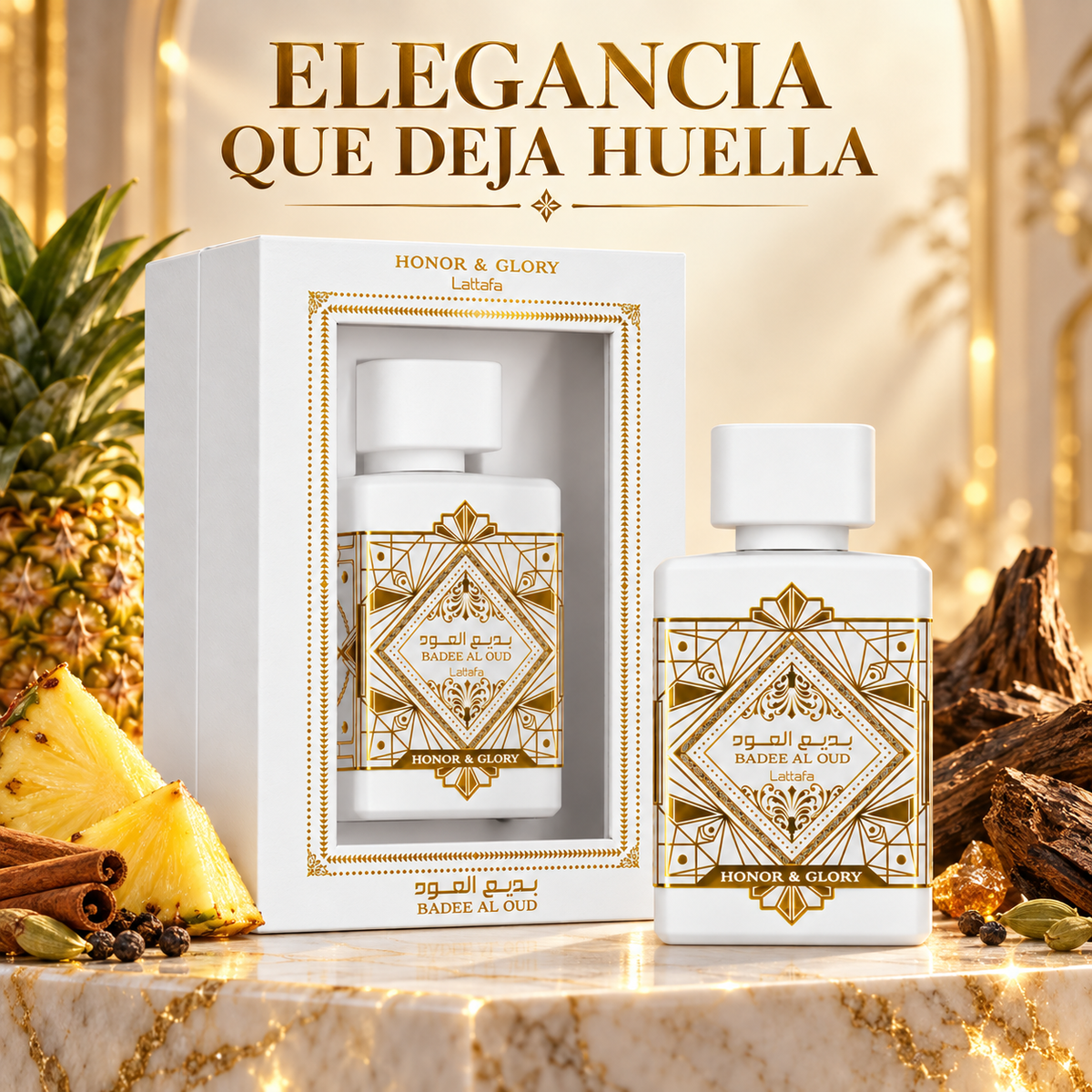 Lattafa Bade'e Al Oud Honor & Glory – Perfume Árabe Unisex 100 ml