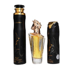 Lattafa – Set de Perfume Unisex Maahir Floral Ámbar 100 ml + 200 ml + 300 ml