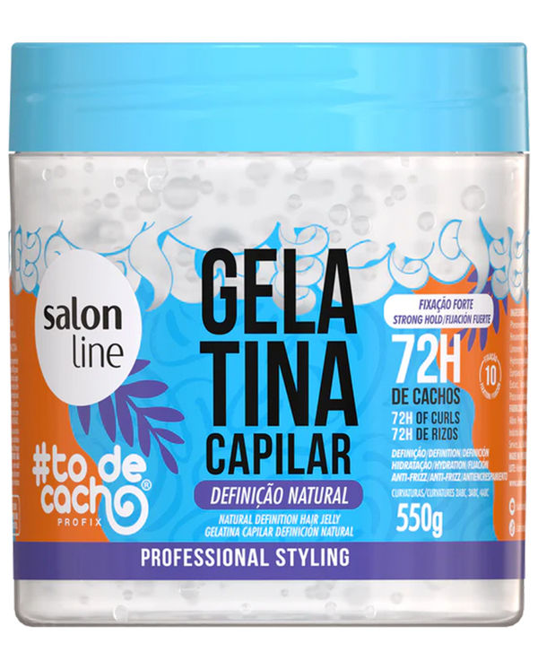 Salon Line – Gelatina para Rizos de Fijación Fuerte 72h 550 g